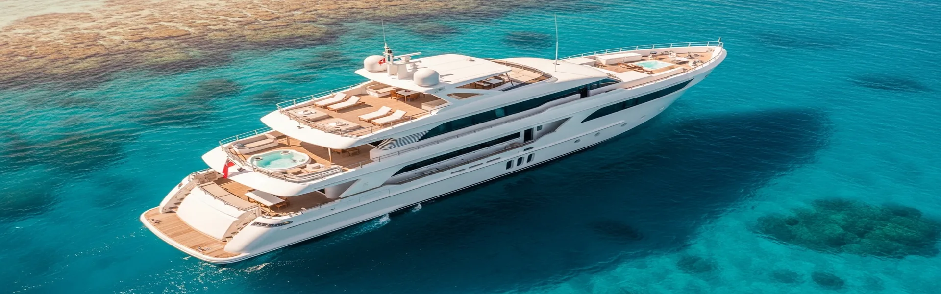Modern luxury motor yacht cruising in Komodo waters